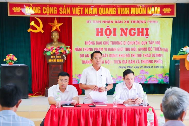 Nhân dân Thượng Phúc đồng thuận di dời mộ – Tạo mặt bằng sạch, thúc đẩy thực hiện Dự án Khu đô thị thể thao Olympic- Ảnh 2.