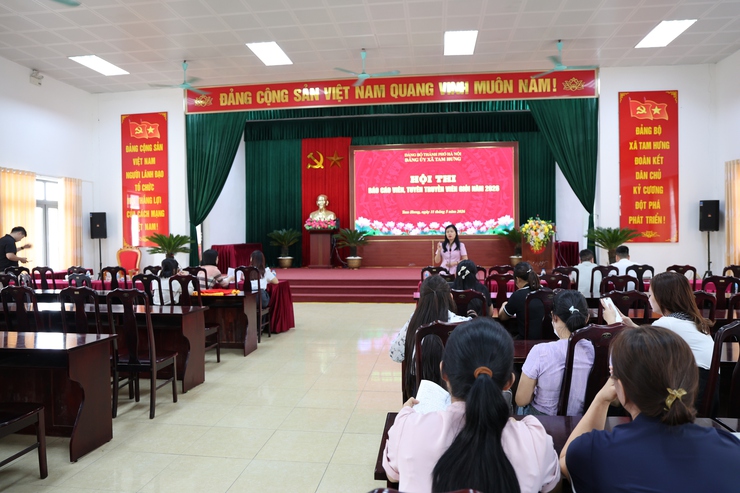 Tổng duyệt Chung khảo Hội thi Báo cáo viên, Tuyên truyền viên giỏi xã Tam Hưng năm 2026: Sẵn sàng cho ngày hội lan tỏa Nghị quyết của Đảng- Ảnh 13.