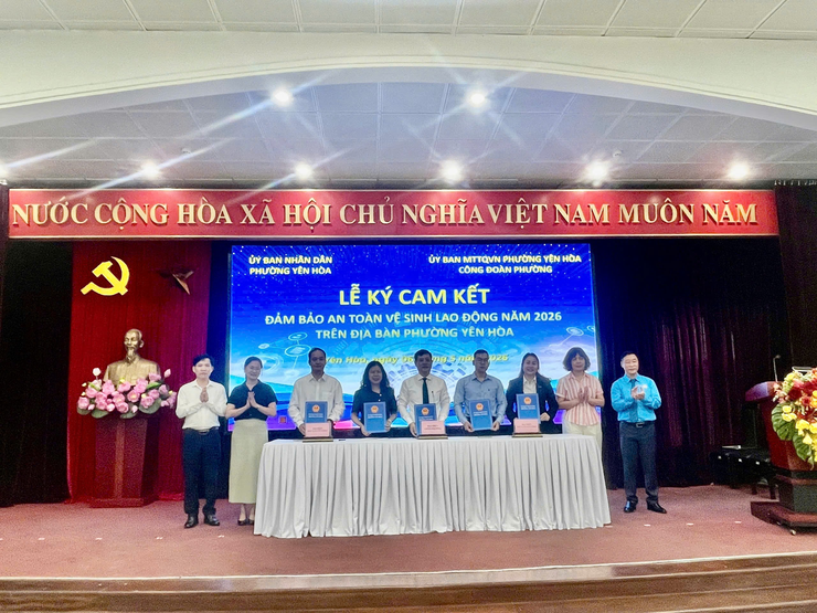 Phường Yên Hòa: Tổ chức Lễ phát động Tháng hành động về An toàn, vệ sinh lao động và Tháng Công nhân năm 2026- Ảnh 6.