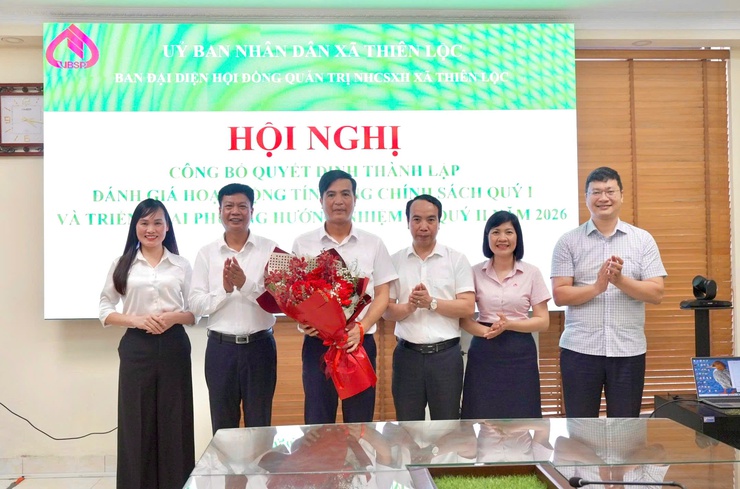 Ban đại diện Hội đồng quản trị Ngân hàng Chính sách xã hội xã Thiên Lộc họp phiên thứ nhất năm 2026- Ảnh 4.