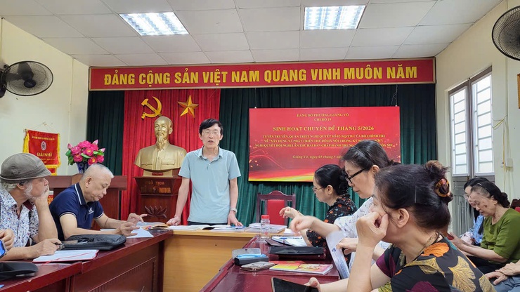 Sinh hoạt chuyên đề tháng 5/2026: Động lực thúc đẩy triển khai hiệu quả Nghị quyết 02-NQ/TW tại phường Giảng Võ

- Ảnh 1.
