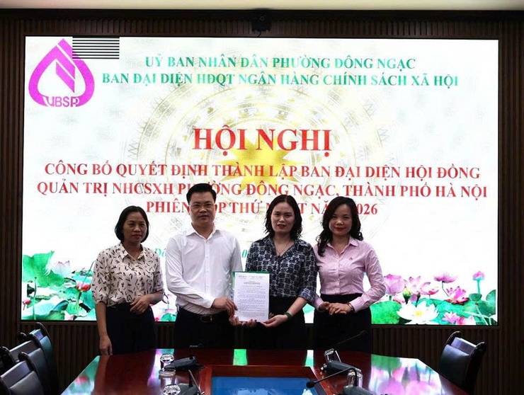 Đông Ngạc công bố quyết định thành lập Ban đại diện Hội đồng quản trị Ngân hàng Chính sách xã hội phường- Ảnh 3.