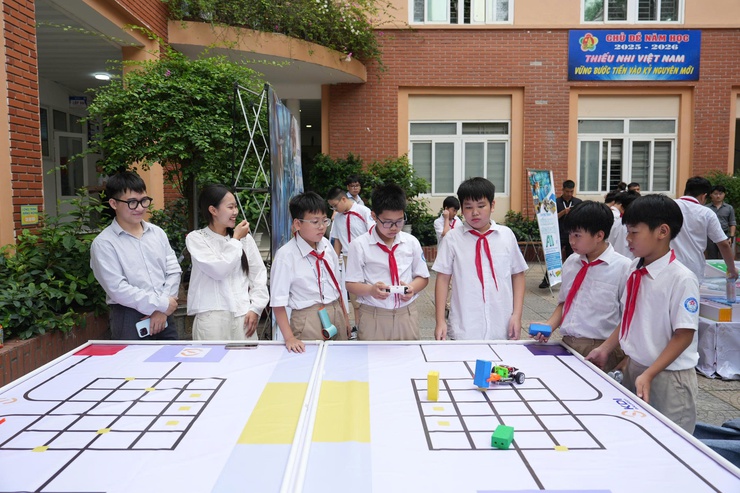 TRƯỜNG THCS NGỌC LÂM TỔ CHỨC LỄ RA MẮT MÔ HÌNH ĐIỂM: “ỨNG DỤNG HIỆU QUẢ TRÍ TUỆ NHÂN TẠO (AI) TRONG QUẢN LÝ VÀ DẠY HỌC”- Ảnh 12.
