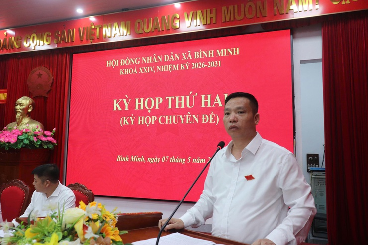 HĐND xã Bình Minh thông qua 4 Nghị quyết quan trọng tại kỳ họp chuyên đề- Ảnh 3.