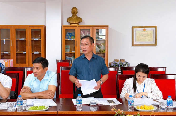 Đoàn giám sát của HĐND Phường giám sát tại Trường Mầm non Thanh Xuân Nam- Ảnh 5.