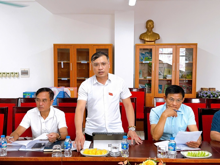 Đoàn giám sát của HĐND Phường giám sát tại Trường Mầm non Thanh Xuân Nam- Ảnh 6.