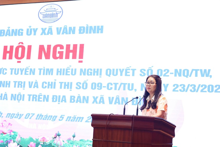 Xã Vân Đình phát động Cuộc thi trực tuyến tìm hiểu Nghị quyết số 02-NQ/TW và Chỉ thị số 09-CT/TU- Ảnh 3.