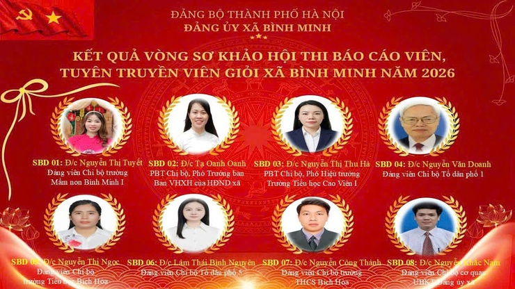Xã Bình Minh sẵn sàng tổ chức hội thi báo cáo viên, tuyên truyền viên giỏi năm 2026- Ảnh 1.