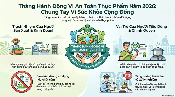 Quốc Oai đẩy mạnh tuyên truyền hưởng ứng Tháng hành động vì an toàn thực phẩm năm 2026- Ảnh 1.