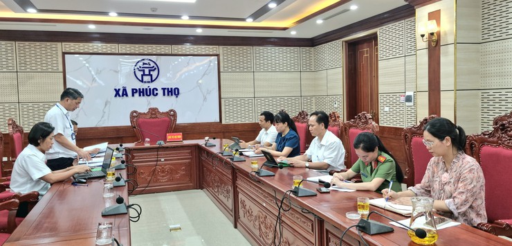 Kiểm tra công tác quản lý giết mổ, vận chuyển, kinh doanh động vật, sản phẩm động vật tại các xã Phúc Thọ, Dương Hòa- Ảnh 1.