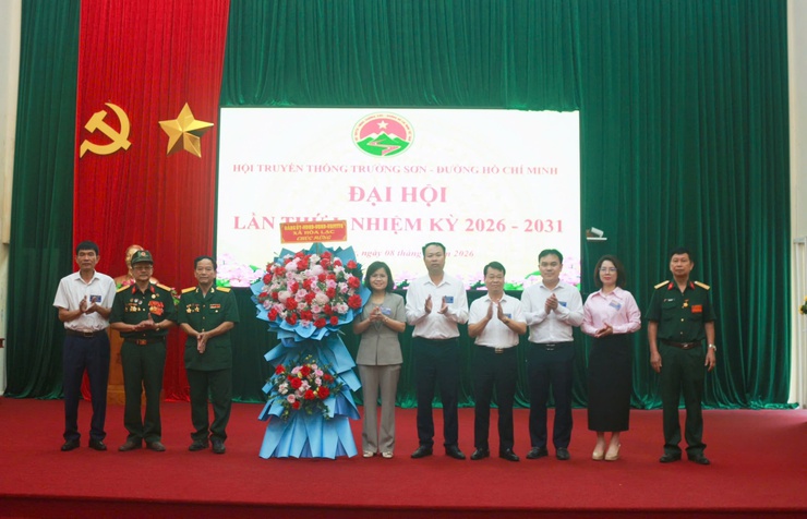 Hội truyền thống Trường Sơn- Đường Hồ Chí Minh xã Hòa Lạc tổ chức thành công Đại hội lần thứ I, nhiệm kỳ 2026– 2031. - Ảnh 2.