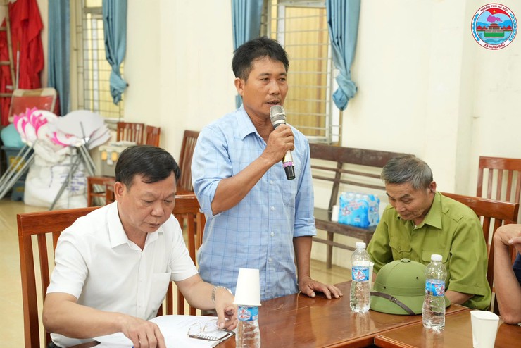 THƯỜNG TRỰC ĐẢNG ỦY XÃ HƯNG ĐẠO LÀM VIỆC VỚI THÔN YÊN NỘI- Ảnh 14.