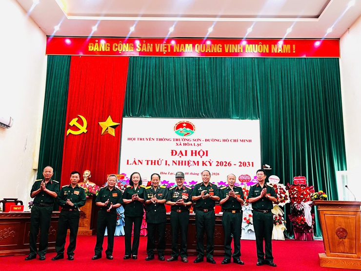 Hội truyền thống Trường Sơn- Đường Hồ Chí Minh xã Hòa Lạc tổ chức thành công Đại hội lần thứ I, nhiệm kỳ 2026– 2031. - Ảnh 4.