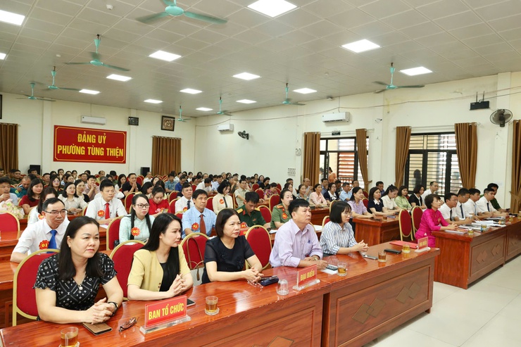 Sôi nổi Hội thi Báo cáo viên, tuyên truyền viên giỏi phường Tùng Thiện năm 2026- Ảnh 2.