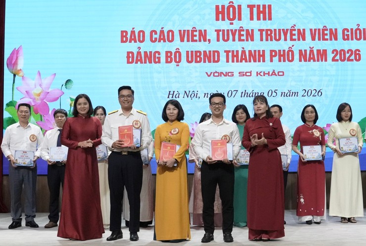Đảng bộ Cơ quan Sở Y tế Hà Nội đạt giải Ba Hội thi Báo cáo viên, tuyên truyền viên giỏi do Đảng bộ UBND thành phố Hà Nội tổ chức- Ảnh 2.