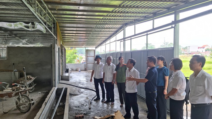 Kiểm tra công tác quản lý giết mổ, vận chuyển, kinh doanh động vật, sản phẩm động vật tại các xã Phúc Thọ, Dương Hòa- Ảnh 3.