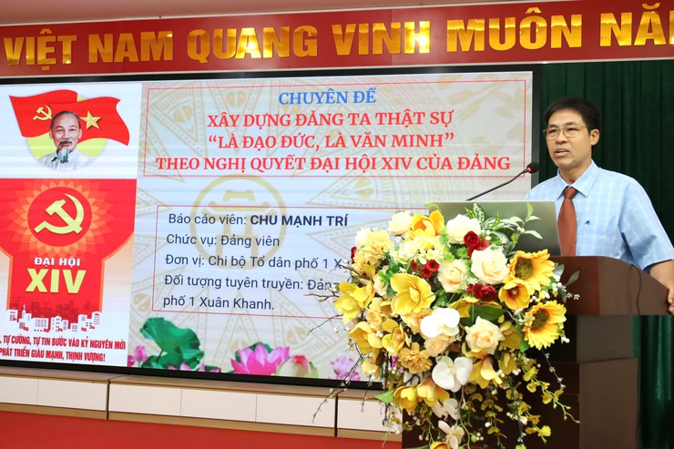 Sôi nổi Hội thi Báo cáo viên, tuyên truyền viên giỏi phường Tùng Thiện năm 2026- Ảnh 7.