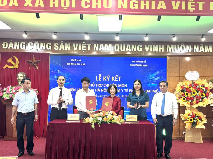 Hợp tác chuyên môn toàn diện các bệnh viện của ngành y tế Hà Nội với trạm y tế phường Đại Mỗ- Ảnh 4.