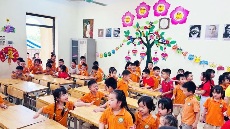 Trường Tiểu học Hoàng Văn Thụ phối hợp với Trường Mầm non Hoàng Văn Thụ tổ chức chương trình chào đón các em học sinh 5 tuổi- Ảnh 5.