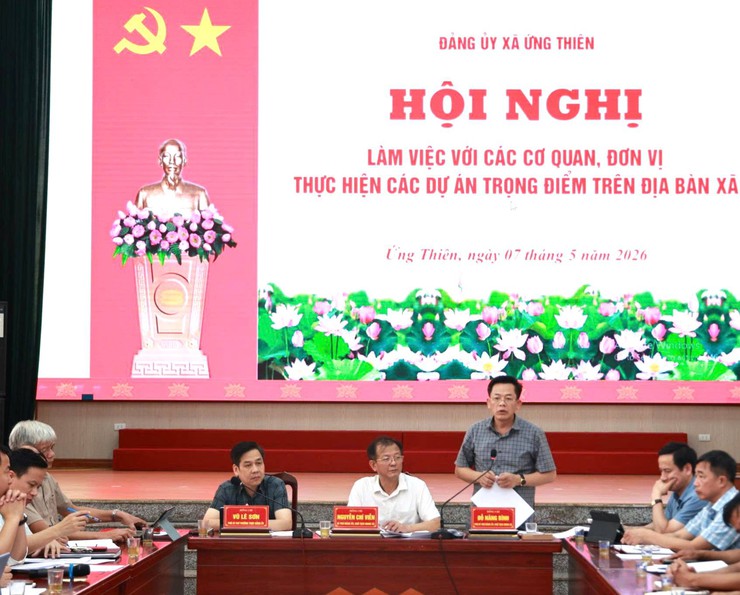Ứng Thiên đẩy nhanh tiến độ các dự án trọng điểm, phấn đấu giải ngân vốn đầu tư công đạt 100% kế hoạch- Ảnh 4.