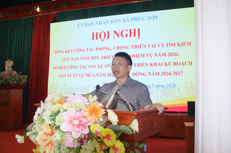 UBND xã Phúc Sơn tổ chức Hội nghị tổng kết công tác phòng, chống thiên tai và tìm kiếm cứu nạn năm 2025, triển khai nhiệm vụ năm 2026- Ảnh 3.