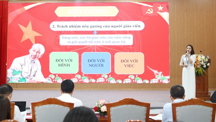 Xã Mê Linh tổ chức Hội giảng Báo cáo viên, Tuyên truyền viên giỏi năm 2026- Ảnh 6.