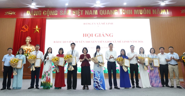 Xã Mê Linh tổ chức Hội giảng Báo cáo viên, Tuyên truyền viên giỏi năm 2026- Ảnh 9.