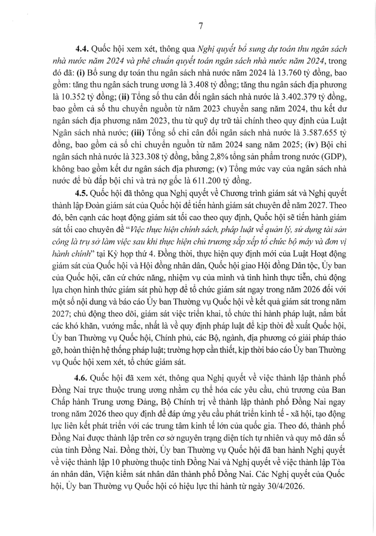 KẾT QUẢ KỲ HỌP THỨ NHẤT, QUỐC HỘI KHÓA XVI- Ảnh 7.