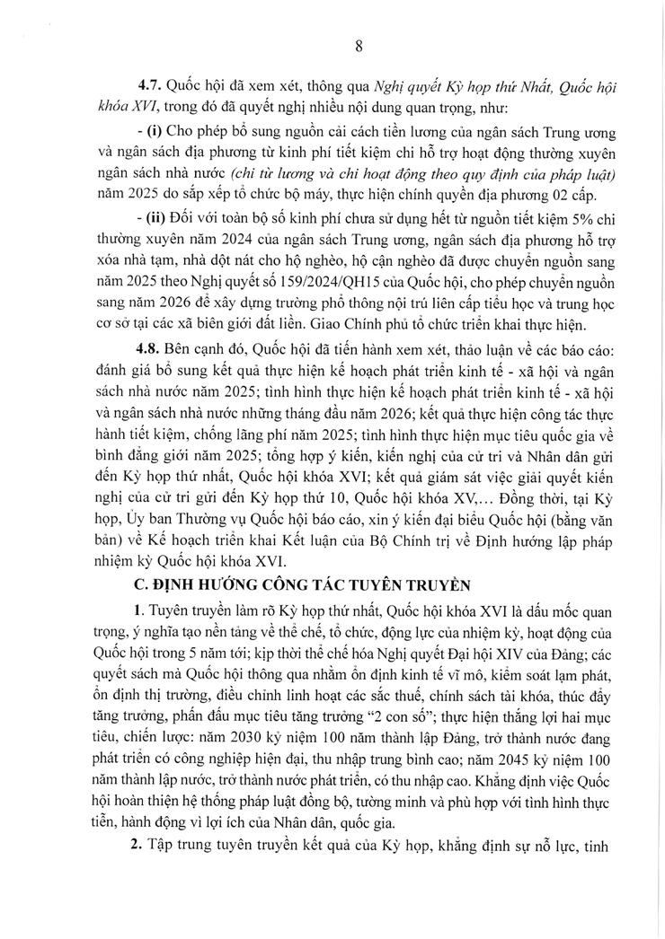 KẾT QUẢ KỲ HỌP THỨ NHẤT, QUỐC HỘI KHÓA XVI- Ảnh 8.