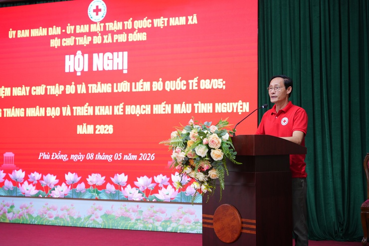 Xã Phù Đổng phát động Tháng nhân đạo và triển khai kế hoạch hiến máu tình nguyện năm 2026- Ảnh 2.