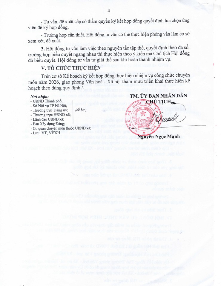 Kế hoạch ký hợp đồng thực hiện nhiệm vụ của công chức trong cơ quan chuyên môn thuộc UBND xã Suối Hai theo Nghị định số 173/2025/NĐ-CP- Ảnh 4.
