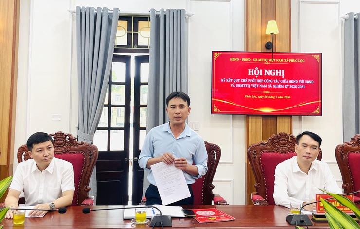 Hội nghị ký kết quy chế phối hợp công tác giữa HĐND với UBND và UBMTTQ Việt Nam xã nhiệm kỳ 2026-2031- Ảnh 4.