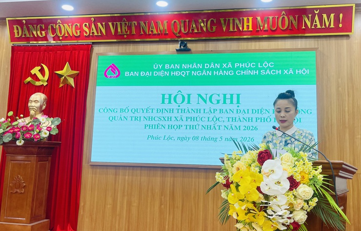 UBND xã Phúc Lộc tổ chức Hội nghị công bố Quyết định thành lập Ban đại diện HĐQT NHCSXH xã Phúc Lộc; phiên họp thứ nhất năm 2026- Ảnh 3.