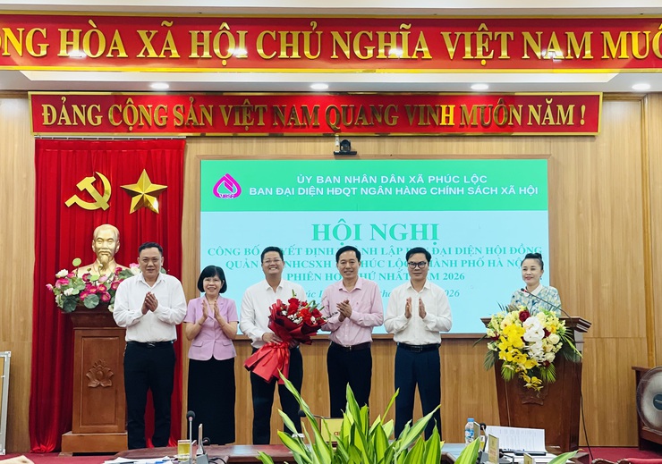 UBND xã Phúc Lộc tổ chức Hội nghị công bố Quyết định thành lập Ban đại diện HĐQT NHCSXH xã Phúc Lộc; phiên họp thứ nhất năm 2026- Ảnh 4.