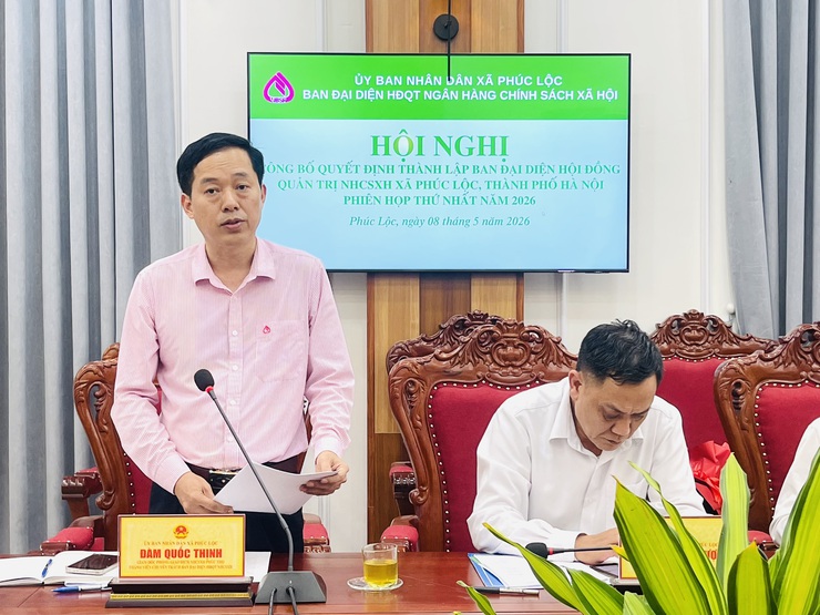 UBND xã Phúc Lộc tổ chức Hội nghị công bố Quyết định thành lập Ban đại diện HĐQT NHCSXH xã Phúc Lộc; phiên họp thứ nhất năm 2026- Ảnh 5.
