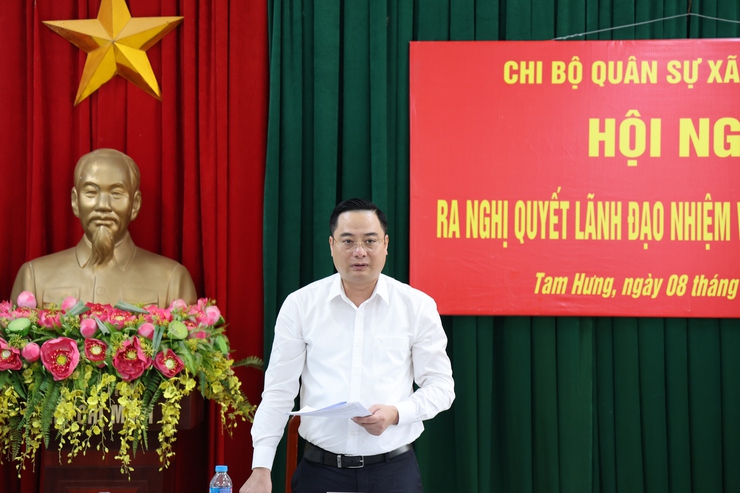 Chi bộ Ban Chỉ huy Quân sự xã Tam Hưng nâng cao chất lượng lãnh đạo, quyết tâm hoàn thành tốt nhiệm vụ quân sự, quốc phòng địa phương- Ảnh 5.