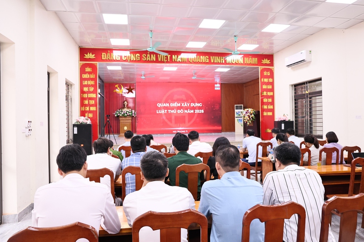 XÃ HOÀ XÁ THAM DỰ HỘI NGHỊ QUÁN TRIỆT, TRIỂN KHAI THI HÀNH LUẬT THỦ ĐÔ- Ảnh 4.