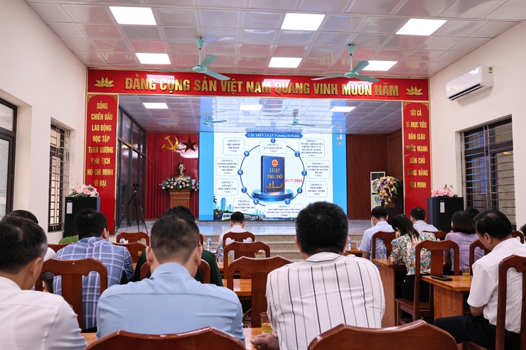 XÃ HOÀ XÁ THAM DỰ HỘI NGHỊ QUÁN TRIỆT, TRIỂN KHAI THI HÀNH LUẬT THỦ ĐÔ- Ảnh 5.
