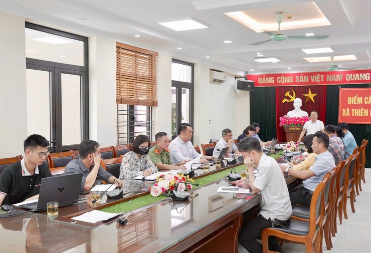Hội nghị triển khai phương án cưỡng chế thu hồi đất đối với các hộ gia đình, cá nhân tại thôn Thọ Đa- Ảnh 1.