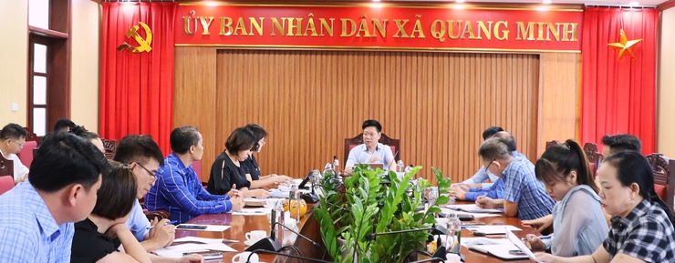 Xã Quang Minh họp thống nhất phương án tổ chức Phiên giao dịch việc làm lưu động năm 2026- Ảnh 1.