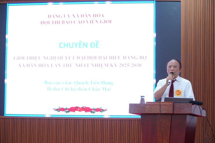  CHUNG KHẢO HỘI THI BÁO CÁO VIÊN, TUYÊN TRUYỀN VIÊN GIỎI XÃ DÂN HOÀ NĂM 2026: ĐƯA NGHỊ QUYẾT ĐẢNG VÀO CUỘC SỐNG- Ảnh 3.