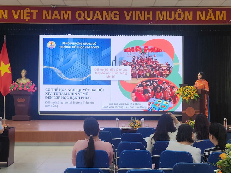 07 gương mặt vào Chung khảo Hội thi Báo cáo viên, tuyên truyền viên giỏi phường Giảng Võ năm 2026- Ảnh 7.