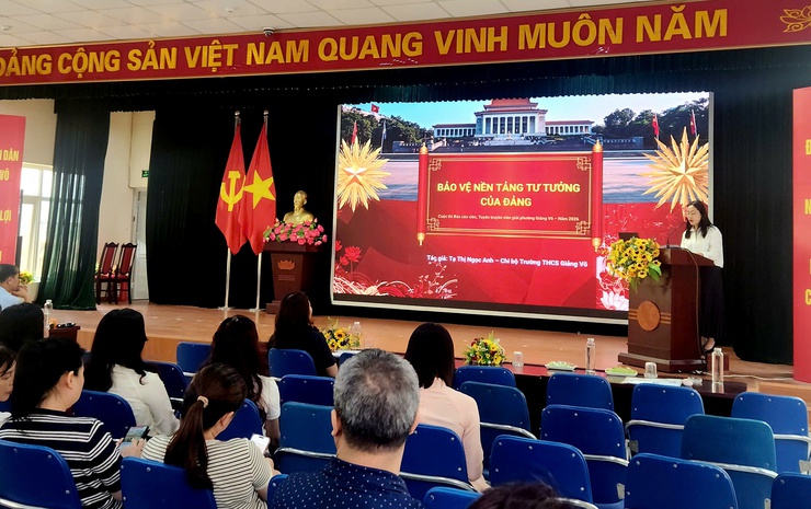 07 gương mặt vào Chung khảo Hội thi Báo cáo viên, tuyên truyền viên giỏi phường Giảng Võ năm 2026- Ảnh 8.