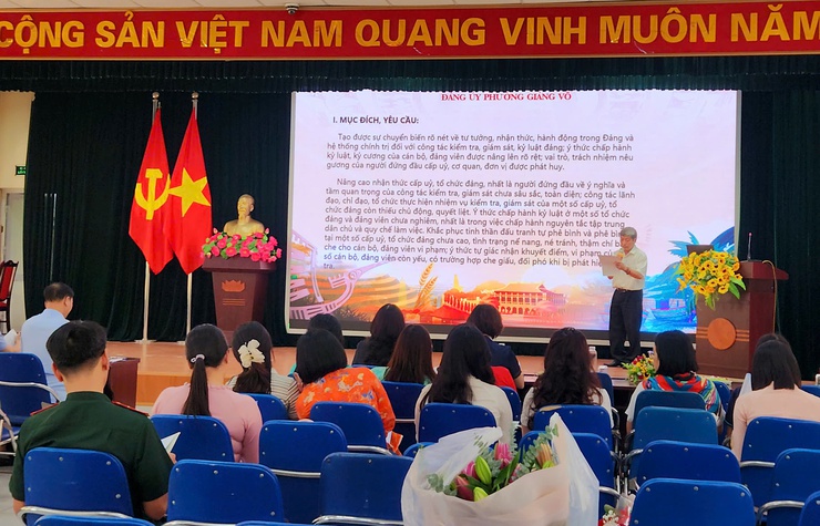 07 gương mặt vào Chung khảo Hội thi Báo cáo viên, tuyên truyền viên giỏi phường Giảng Võ năm 2026- Ảnh 2.