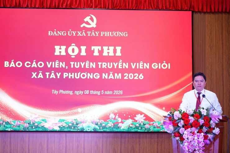 Xã Tây Phương tổ chức Hội thi Báo cáo viên, Tuyên truyền viên giỏi năm 2026- Ảnh 2.