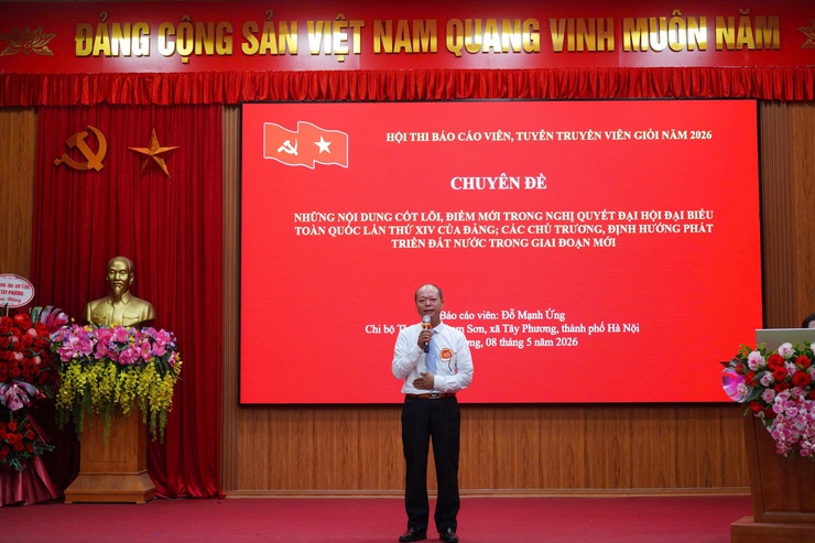 Xã Tây Phương tổ chức Hội thi Báo cáo viên, Tuyên truyền viên giỏi năm 2026- Ảnh 7.