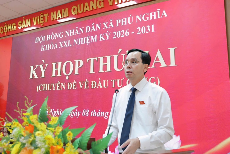 Hội đồng nhân dân xã Phú Nghĩa khóa XXI, nhiệm kỳ 2026 – 2031 tổ chức Kỳ họp thứ 2 – Kỳ họp chuyên đề về đầu tư công- Ảnh 2.