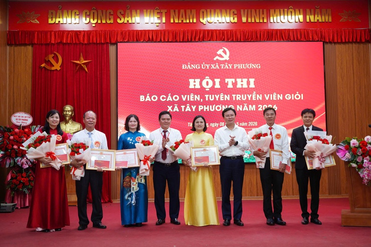 Xã Tây Phương tổ chức Hội thi Báo cáo viên, Tuyên truyền viên giỏi năm 2026- Ảnh 10.