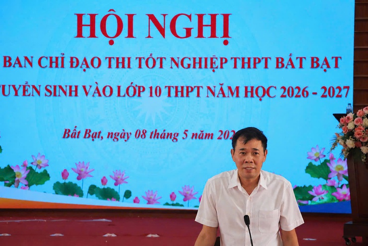 UBND xã Bất Bạt triển khai công tác bảo đảm an toàn kỳ thi tốt nghiệp THPT và tuyển sinh vào lớp 10 năm 2026- Ảnh 1.