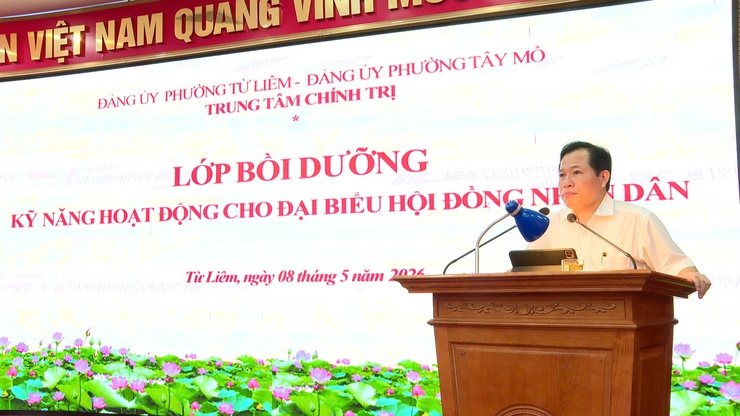 Từ Liêm tổ chức lớp bồi dưỡng kỹ năng hoạt động cho đại biểu HĐND các phường Từ Liêm, Tây Mỗ năm 2026

- Ảnh 2.